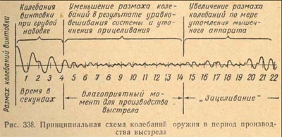 Дыхание и спуск курка в стрельбе из винтовки и пистолета
